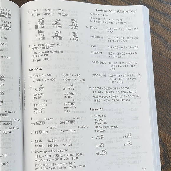 Horizons Math Teacher's Guide - Picture 7 of 8